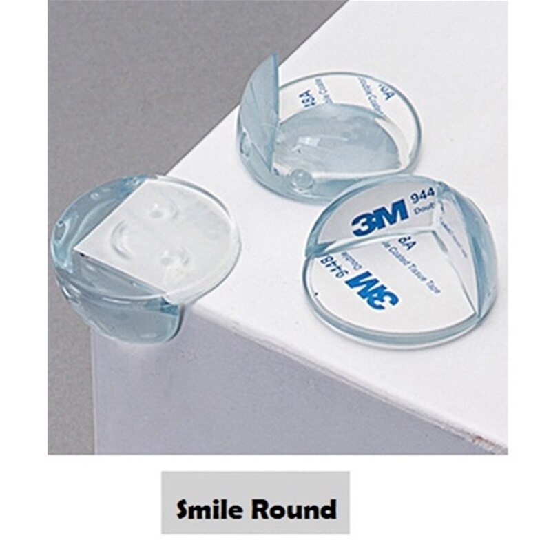 Baby Veiligheid Tabel Corner Protector Transparante Anti-Collision *: smile round