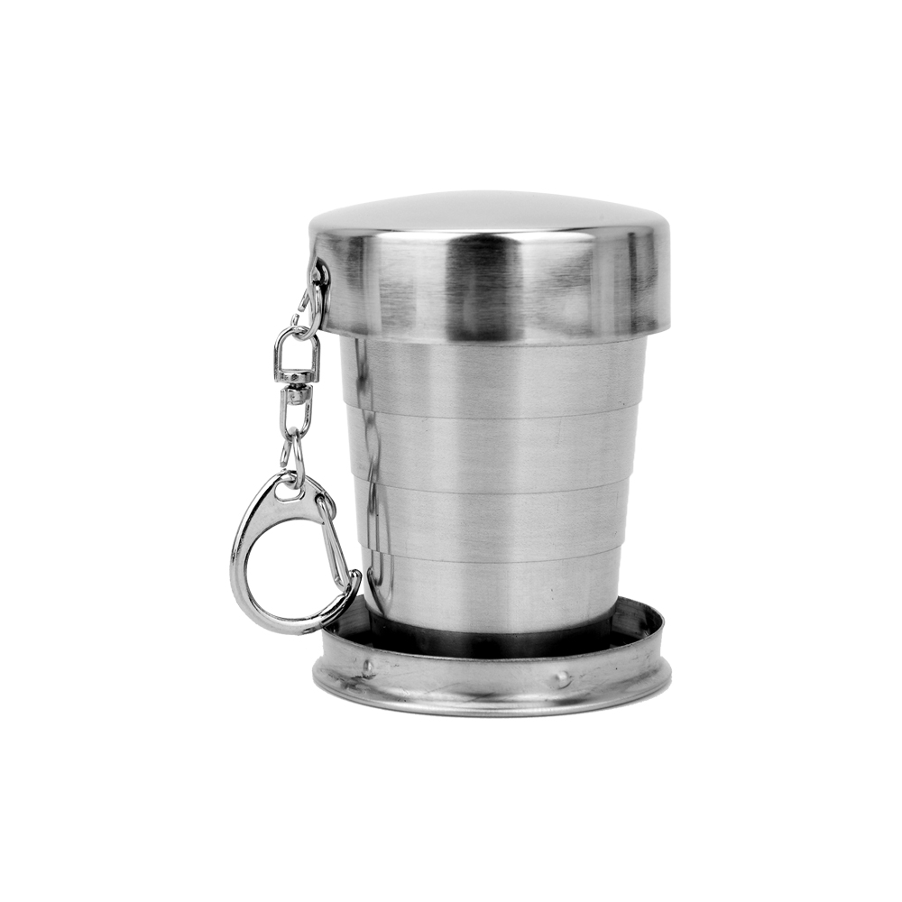 Portable Stainless Steel Foldable Cup 75ml/150ml/250ml Outdoor Travel Collapsible Coffee Mug Telescopic Hiking Camping Water