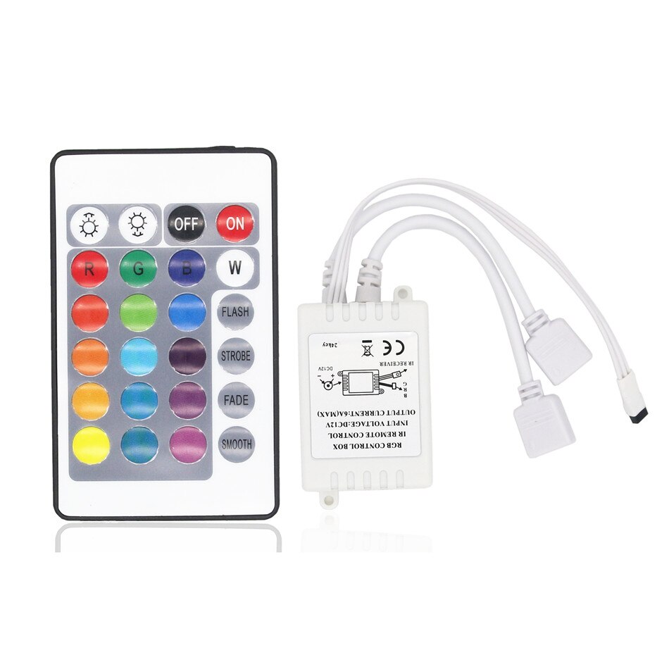 Accesorios de cinta de luz de tira de LED SMD 5050 3528 2835 RGB 12V 24key/44 key RGB IR RF Control remoto para tira LED RGB