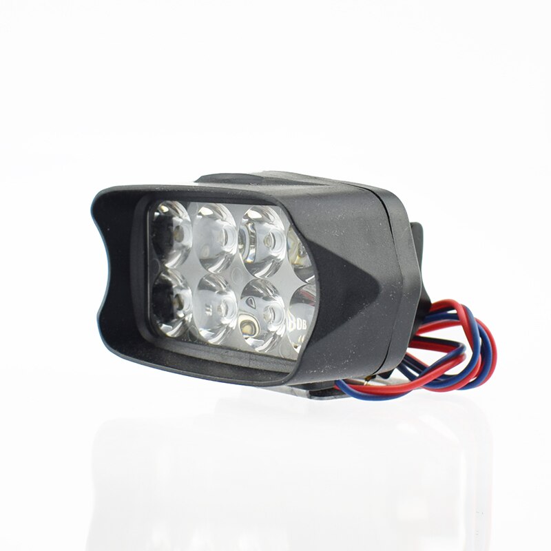 Motorcycle headlights 12w 8LED 1200LM spotlights super bright moto auxiliary work Lamp Scooter headlamp Motorbike Fog Lights