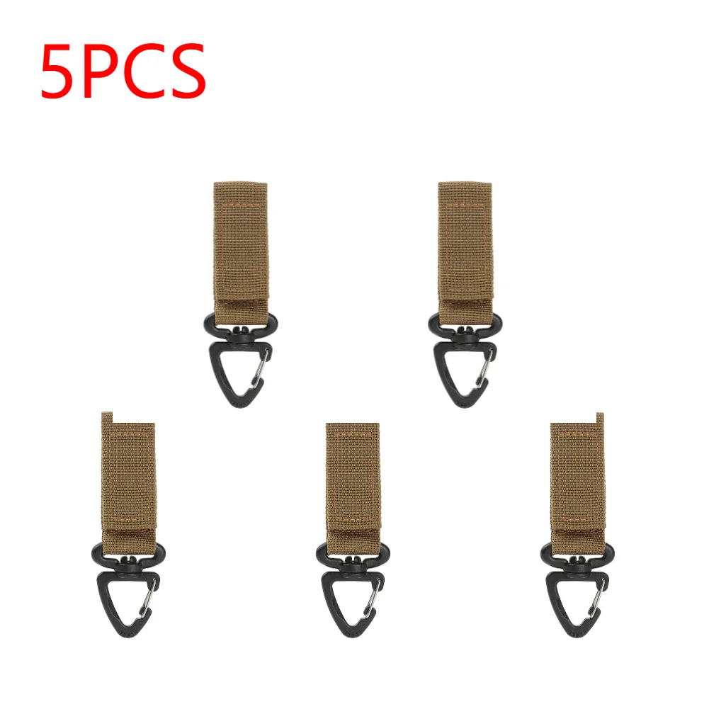 Mosquetones militares de nailon para colgar, hebilla táctica para cinturón, llavero, ganchos colgantes para acampar, herramienta para acampar, 1-10 piezas