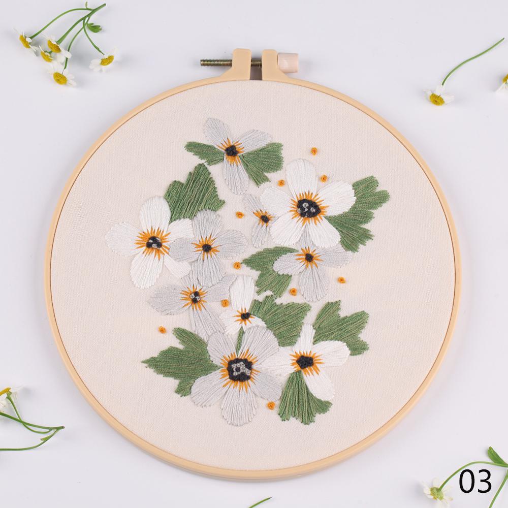 Circle Embroidery Kits ,Embroidery Set,Needlework Embroidery, Cross Stitch kits, Embroidery for Beginner, DIY Art Sewing Craft: 09