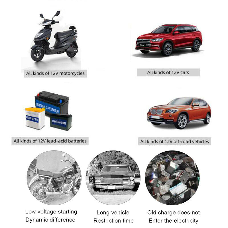 12V 6A Full Automatic Car Battery Charger Smart Power LCD Display Pulse Repair Chargers Wet Dry Lead Acid Battery-chargers
