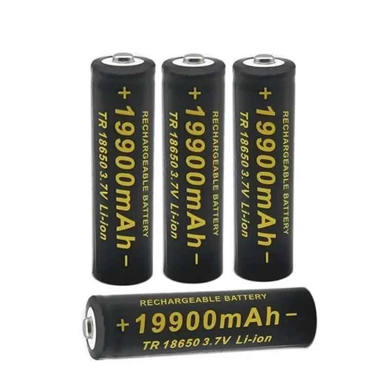 2025 100 % neuer 3,7 V 18650 19900 mAh Hochleistungsakku, Lithium-Ionen-Akku für Taschenlampenbatterien