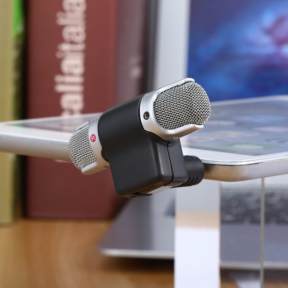 Portable Mini Stereo Microphone Mic 3.5mm Mini Jack PC Laptop Notebook Worldwide Left and Right Channel Stereo Record