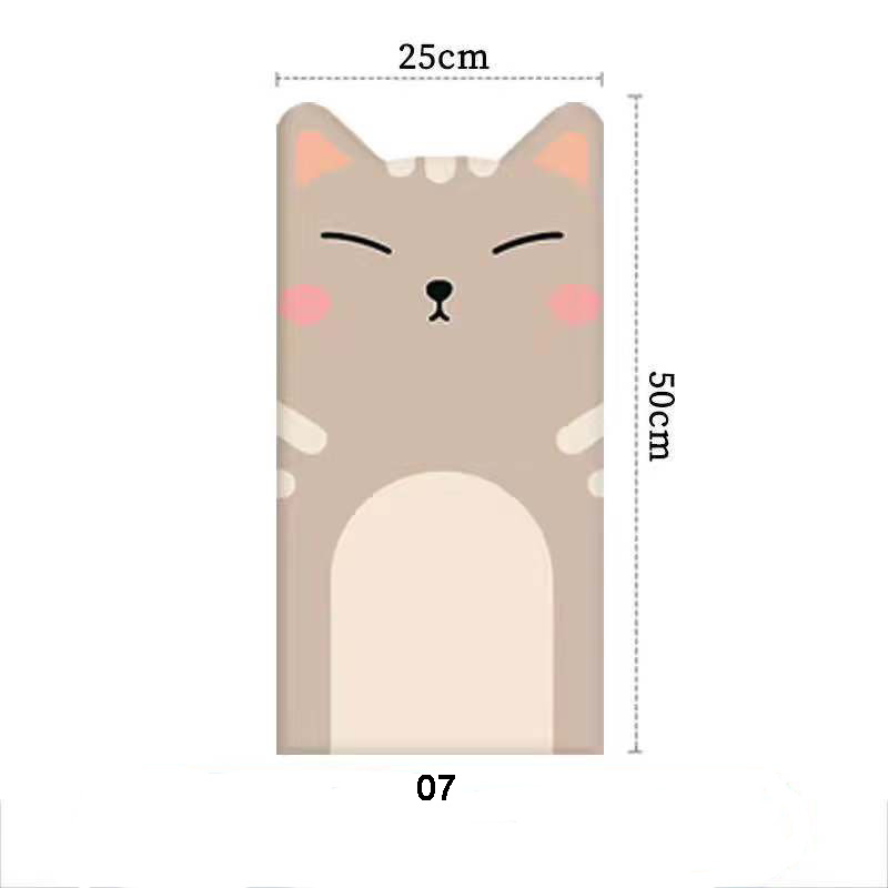 Cat Self-Adhesive Bed Headboards Anti-Collision Tatami Kids Bedroom Decor Stickers Tete De Lit Cabecero Decoration Aesthetic: 07