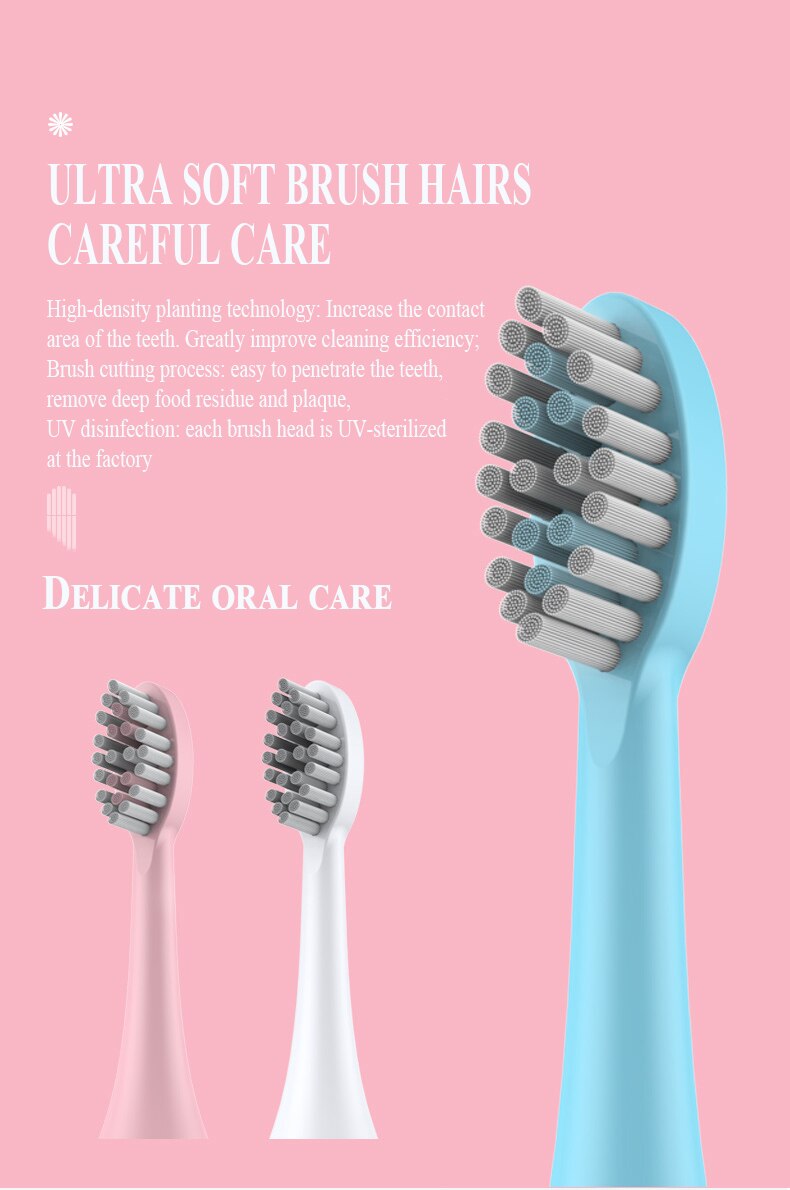 Brosse à dents électrique étanche 3 en 1, brosse à dents électrique sonique améliorée, brosse à dents ultrasonique intelligente remplaçable, meilleur