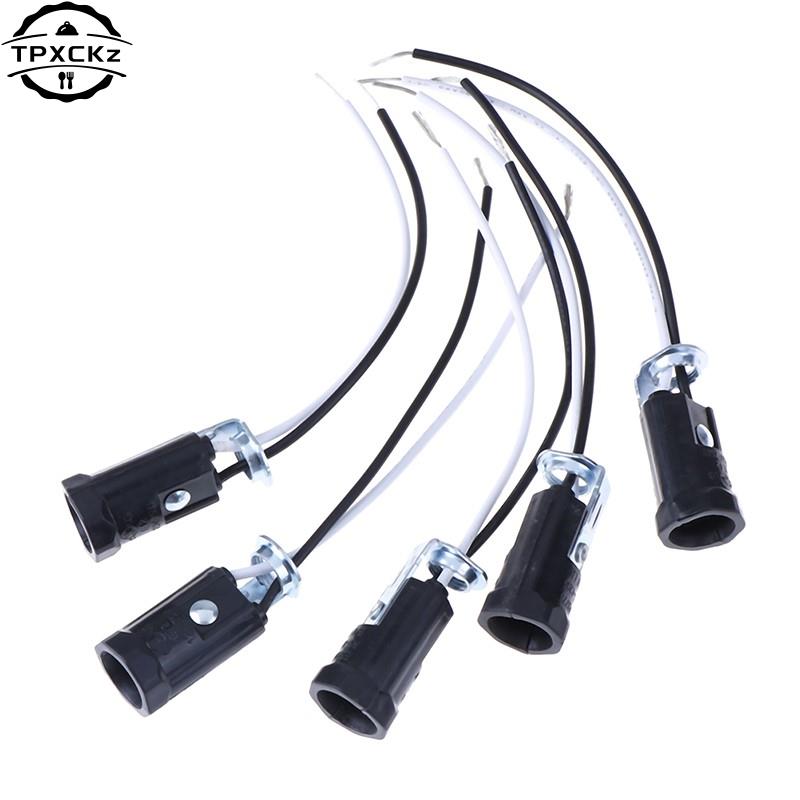 E12 Candelabro Base, Suporte da lâmpada, Tomadas de Luz, Keyless, 20cm Fio Leva Acessórios, Lâmpada Peças de Reposição Iluminação, 5Pcs