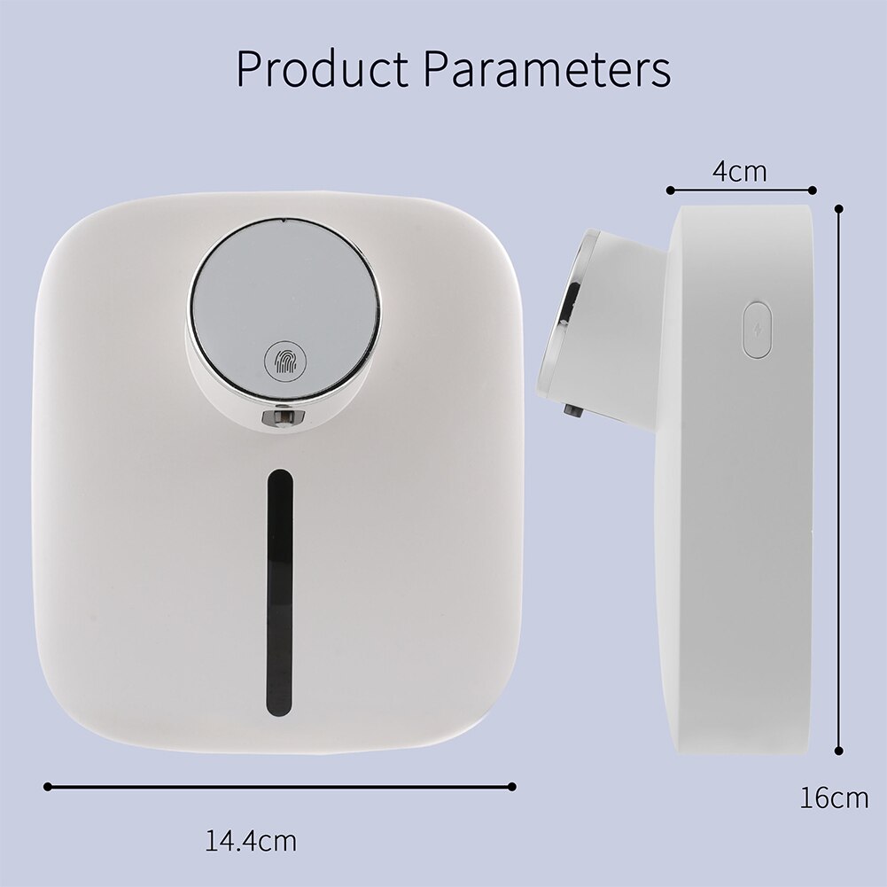 Draagbare Digitale Display Auto Sensor Schuim Zeepdispenser Smart Muur Opknoping Usb Oplaadbare Wassen Hand Machine Voor Thuis