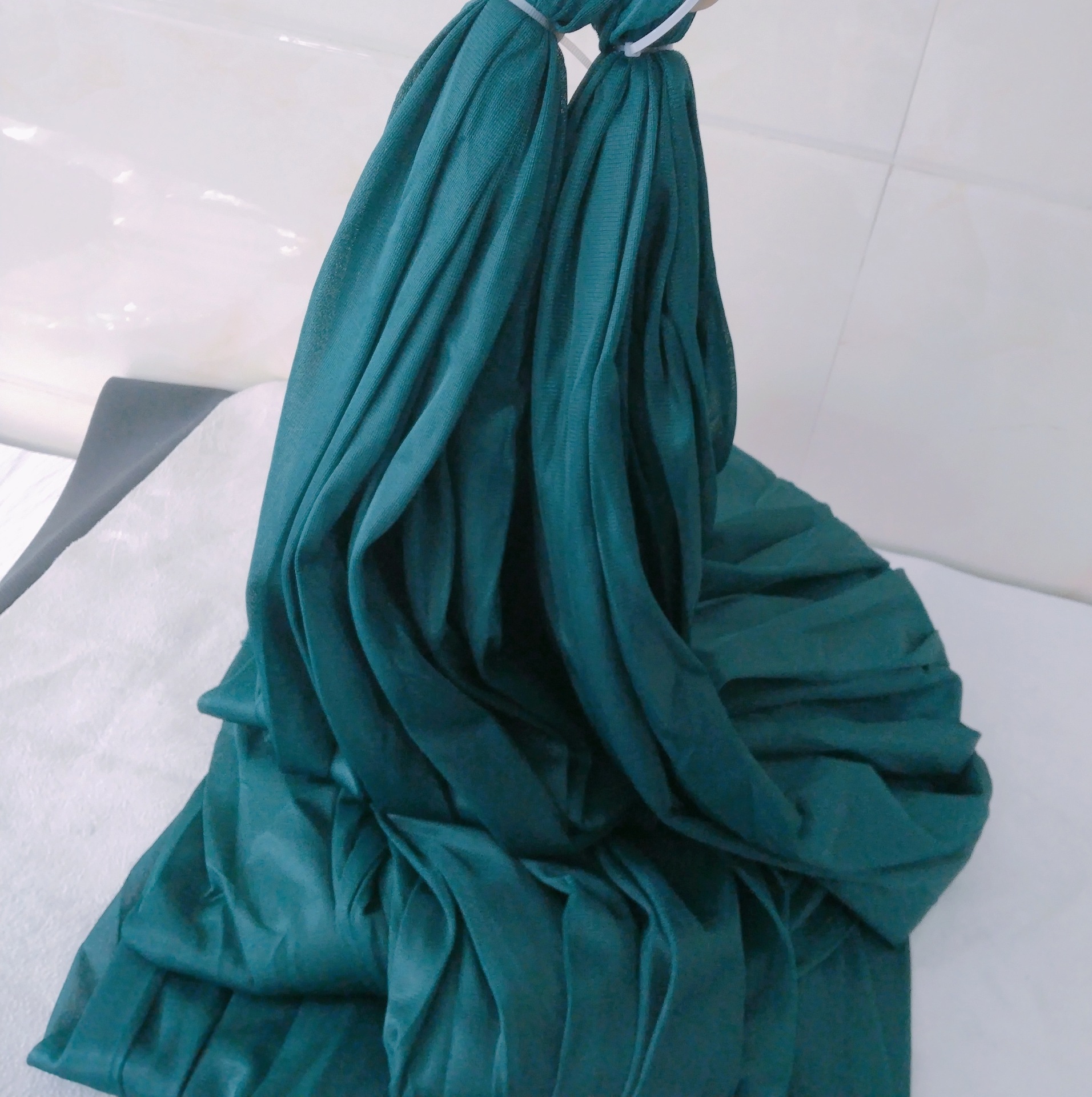 5*2.8M Antenne Yoga Hangmat Set Fitness Yoga Stretch Anti-Zwaartekracht Swing Sling Inversie Riemen Omvatten Daisy ketting/Karabijnhaak: Dark Green SET