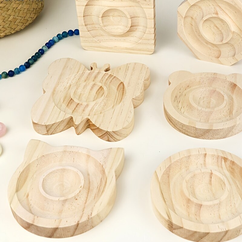 1pc DIY Wooden Beading Board Suitable For Jewelry Making Bracelets Necklaces Crafts Tray Practical Display