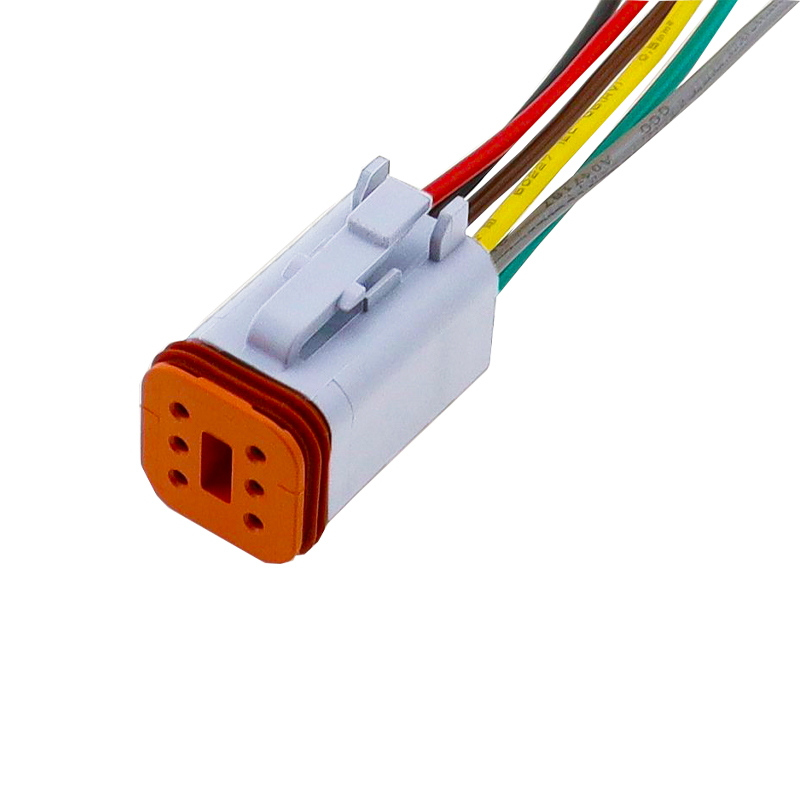 1 Pcs Deutsch DT connector with15cm Wiring harness DT06-2S/DT04-2P 2P 3P 4P 6P 8P 12P waterproof electrical connector: Red