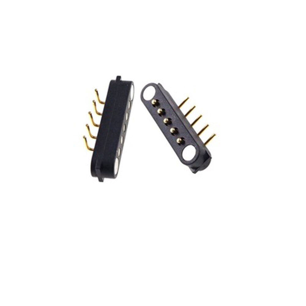 1-3 Pair 2A Magnetic Pogo Pin Connector 5 Positions Pitch 2.54 MM Spring Loaded Header Contact Strip Power Charge Data Transfer