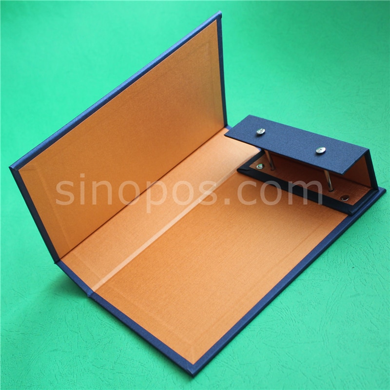 StackBook Cover A5, fabric samples cards holder textile material show binding swatch stack book leather flip fold display binder