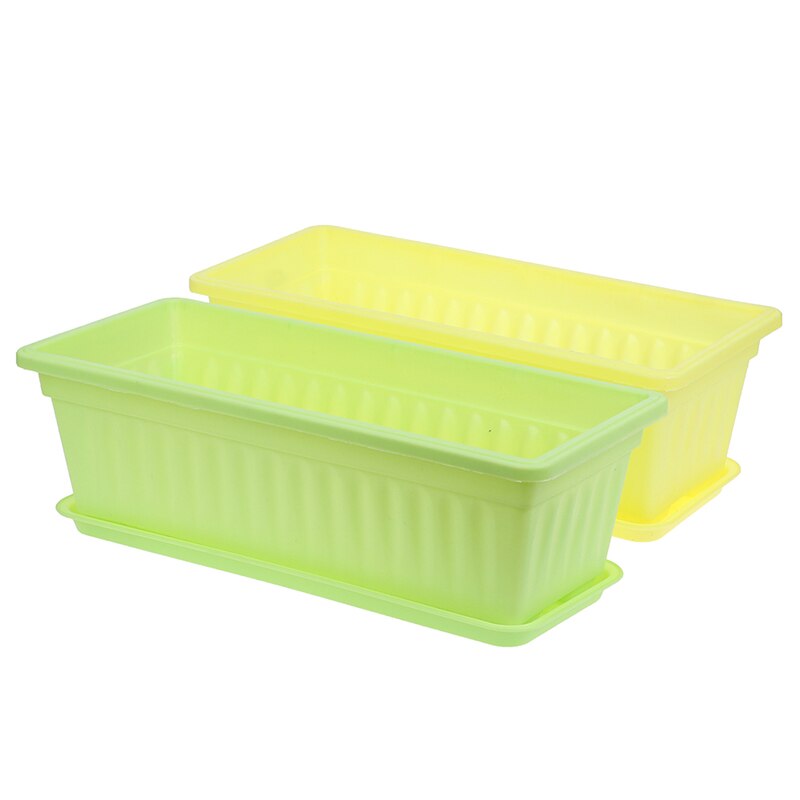 1pc Flower Pots Planters Pot Trays Plastic Pots Large Square Pots For Succulent Plants