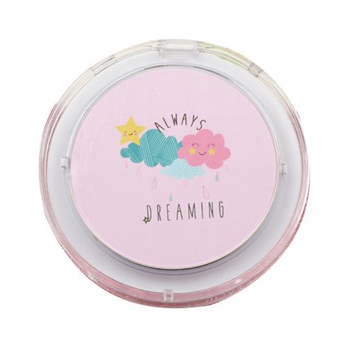 LED Mini Makeup Mirror Hand Held Fold Small Portable Micro USB Connect Cable Chargeableable Cosmetic Mirror