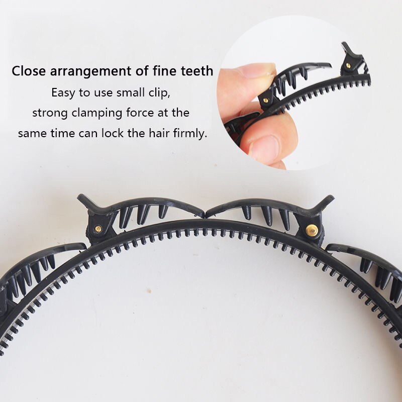 Unisex alice haarband hoofdband mannen vrouwen sport haarband metalen hoepel dubbele pony kapsel haarspeld x'mas