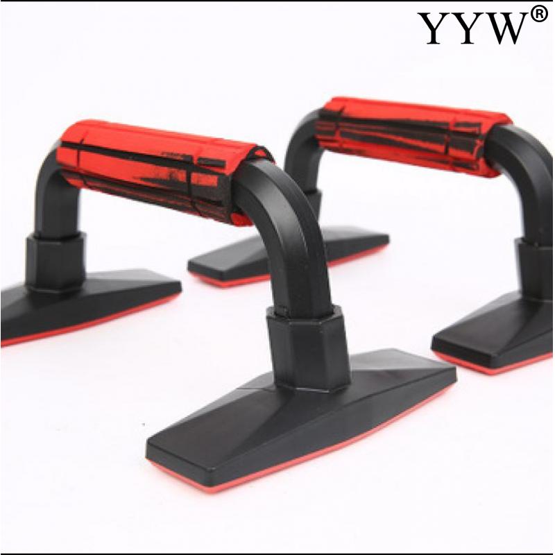 1 Paar Fitness Rubber Push-Ups Stands Bars Voor Gym Body Building Spier Oefeningen Buik Borst Push Up Hand grip Trainer Tool: red