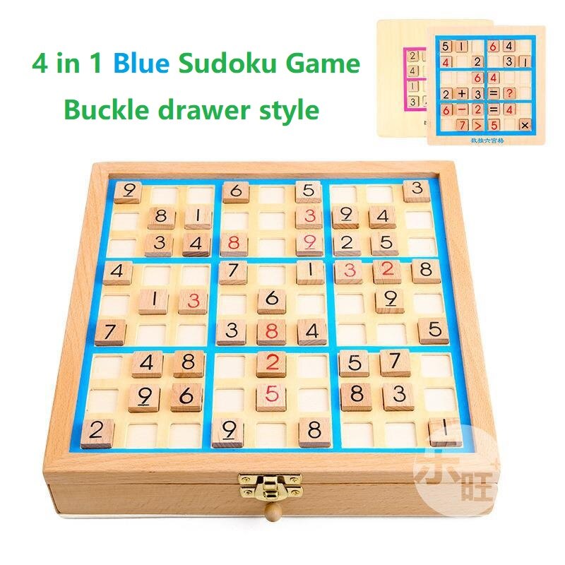 Sudoku spil ni gitter sudoku børns koncentrationstræning pædagogisk legetøj 4-6 år gammel 8 indgang efterretningstavle