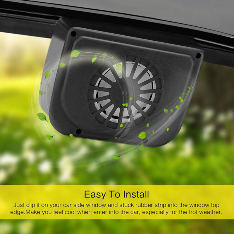 Car Auto Fan Exhaust Heat Fan Solar Sun Power Air Vent Cool Cooler Ventilation System Radiator Car Window Cooling Fans