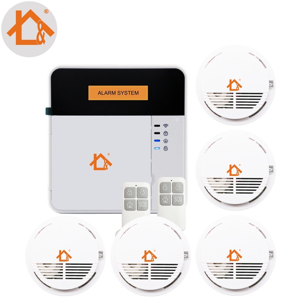 App CE LCD Wireless GSM Alarm Keypad Security Alarm System With Pir Motion Sensors