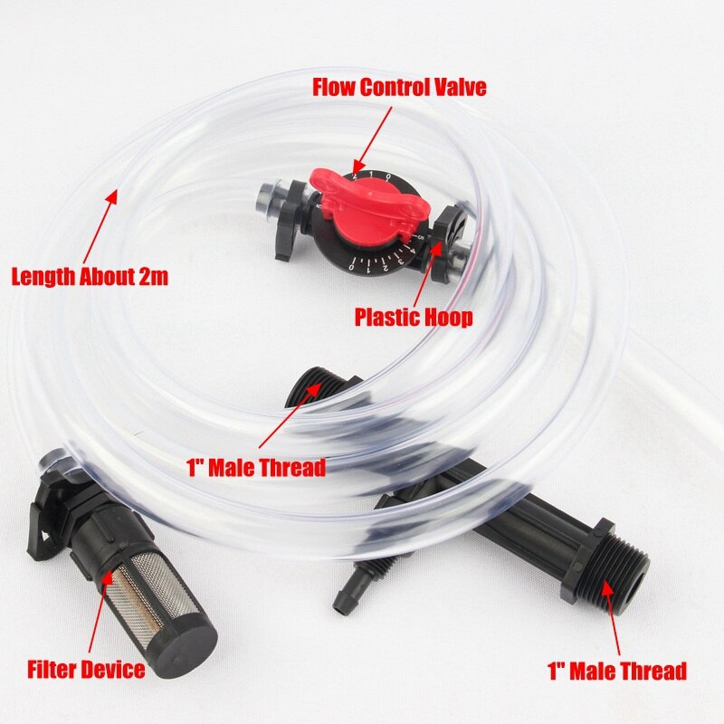 1/2" 3/4" 1" Integrated Venturi Fertilizer Injector Micro Spray Drip Irrigation Fertilizer Applicator Gardens Integration Suite: 1 Male Thread