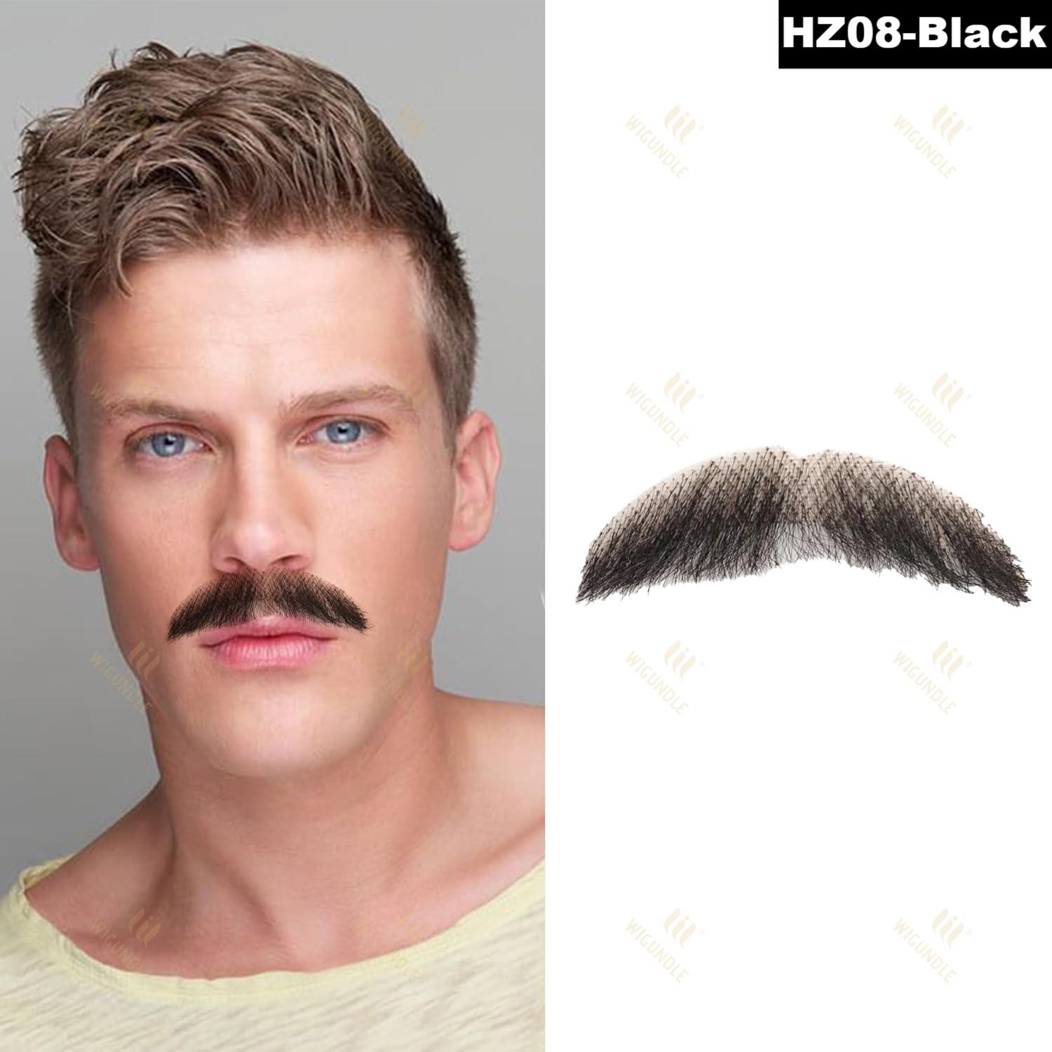 Fantasia de cavanhaque falso, cabelo facial, barba realista, bigode com fita adesiva, cabelo humano, renda, barba para halloween, festa de natal: #14