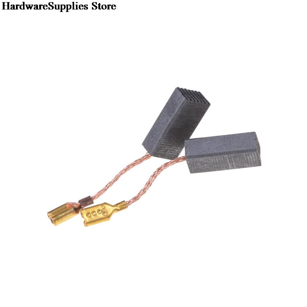 10pcs Carbon Brush Graphite Copper Motor Carbon Brushes Set Tight Copper Wire for Electric Hammer/Drill Angle Grindern