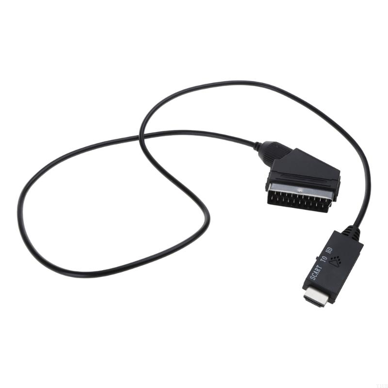 Câble convertisseur Flexible HDMI vers péritel, sans installation du pilote, grand convertisseur précis, adaptateur péritel