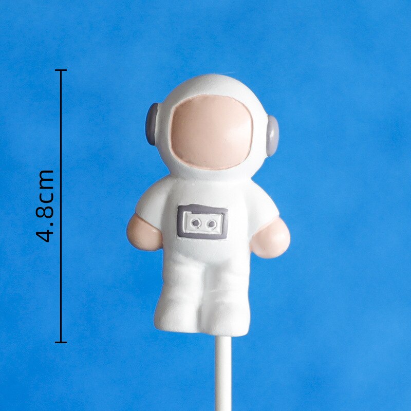Astronauta Topper de la torta de universo espacio serie Planet de la torta del espacio ultraterrestre para de cumpleaños postre accesorios decoración festiva: 24