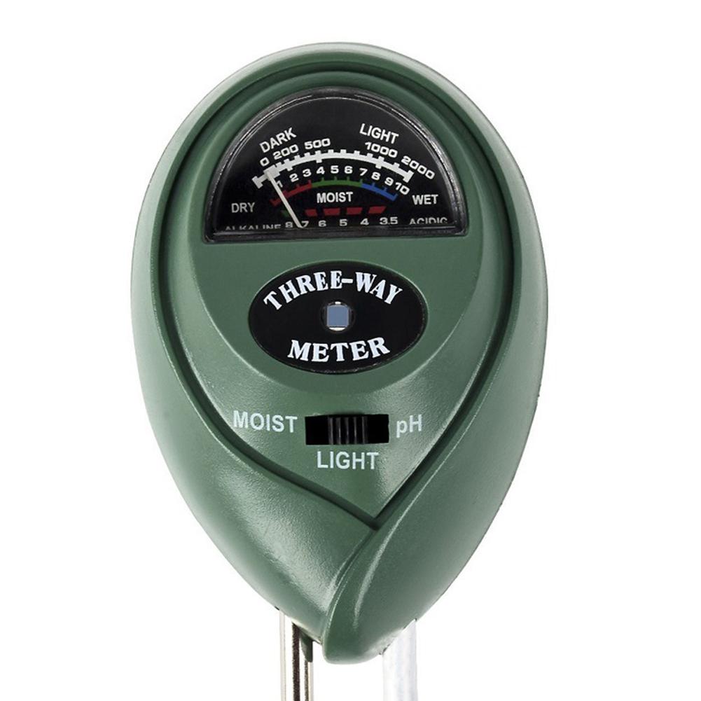 HiMISS 3 in 1 Bodem Tester Meter voor Tuin Gazon Plant Pot Vocht Licht PH Sensor Tool