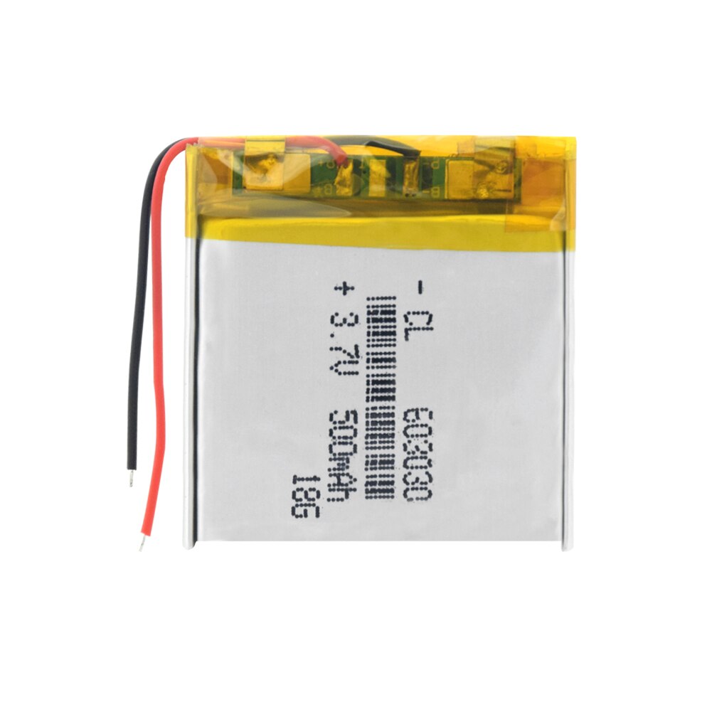 500mAh 3.7V rechargeable battery 603030 li polymer lithium battery li on for MP3 MP4 GPS DVD recorder e-book camera power bank: 1Pc