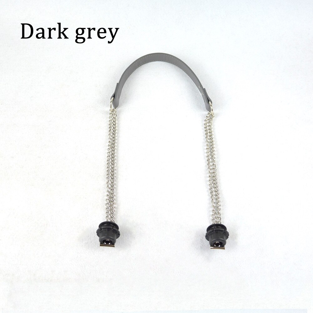 Tanqu 1 Stuk Obag Zilveren Lange Dubbele Ketting Ot T Obag Handvatten Voor Obag Eva O Tas Bakken Vrouwen Tas schouder Handtas: Dark Grey