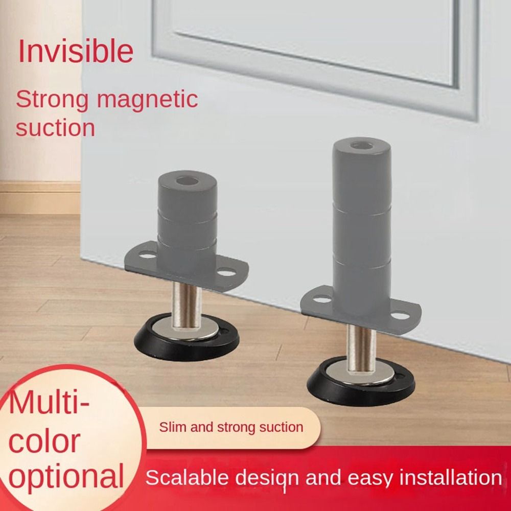 Door Stops Heavy Duty Door Holder Magnetic Invisible Door Stopper Catch Hidden Stainless Steel Door Stop Hardware