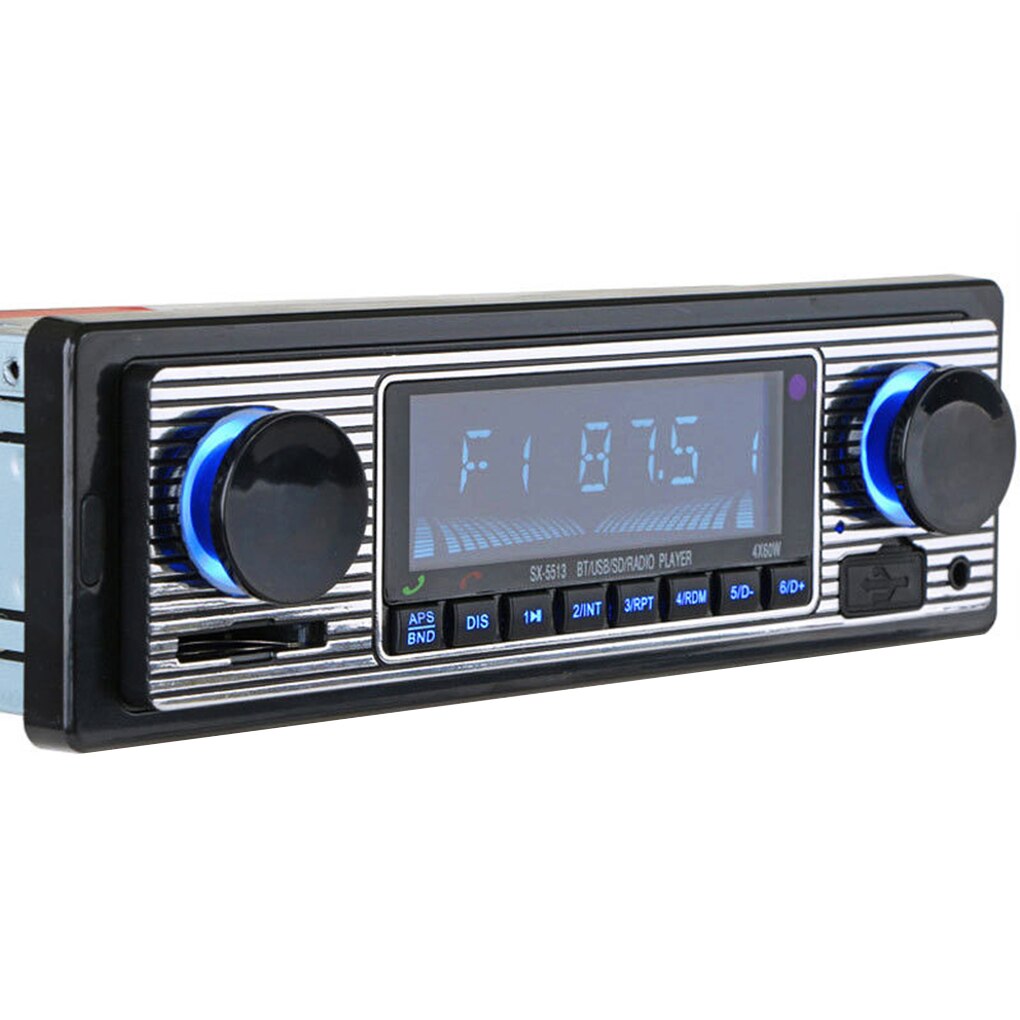 Ultrathin Car Bluetooth MP3 Player FM Radio AUX Input U Disk Music Stereo IR Remote Control Auto Player