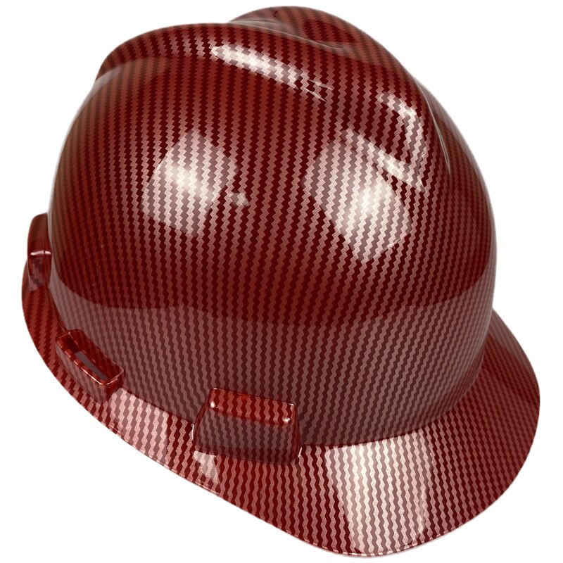 Hard Hat ABS Construction Helmet Engineer Work Cap Anti-smashing Anti-collision Safety Hat Carbon Fiber Color