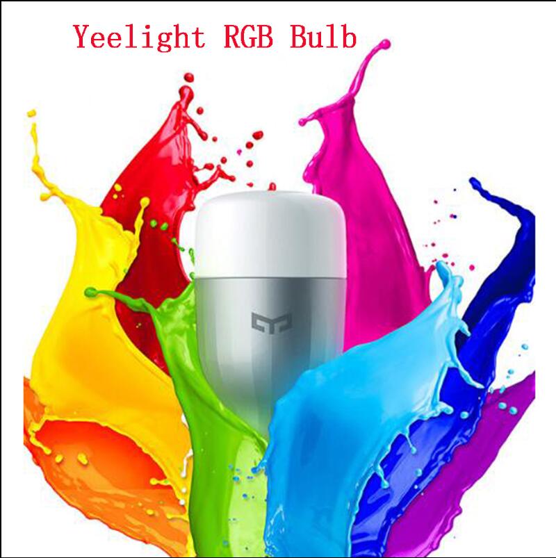 Xiaomi bombilla colorida Yeelight E27 aplicación inteligente WIFI Control remoto luz LED inteligente RGB/colorido temperatura lámpara romántica: Yeelight Color Bulb