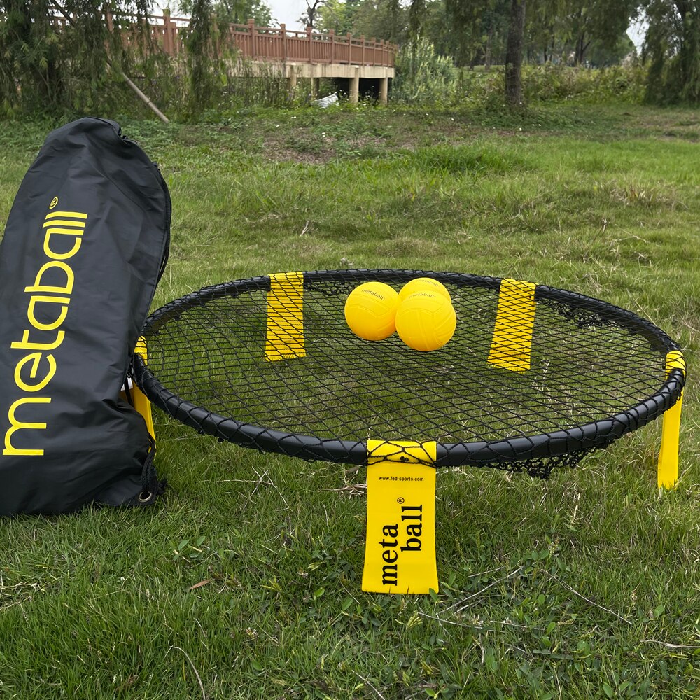 Metaball-Juego de Pelota de voleibol de playa, equipo portátil para deportes al aire libre, equipo de Fitness para césped, red de voleibol para el hogar