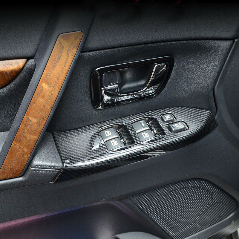Molduras de marcos para ventana interior de coche, accesorios decorativos para Panel de botón interruptor, Mitsubishi Pajero