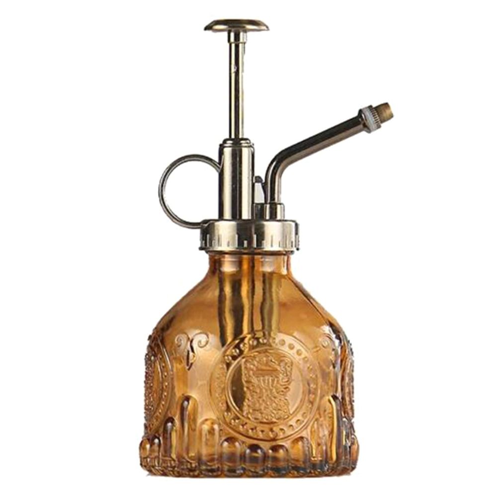 Flower Glass Garden Watering Pot Stainless Steel Watering Pot Gardening Potted Water Cans Sprayer Bottle For Home Garden: I 205ml