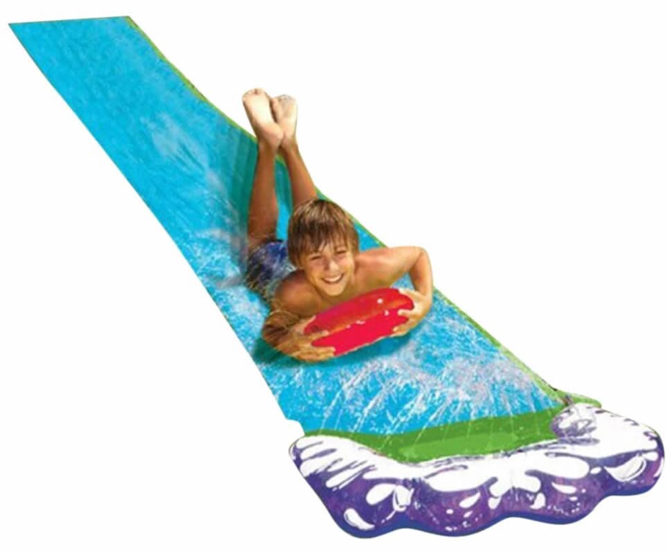 Giant Surf Water Slide 4.8m Fun Lawn Water Slides Pools for Kids Summer PVC Games Center Backyard Outdoor Children Adult Toys