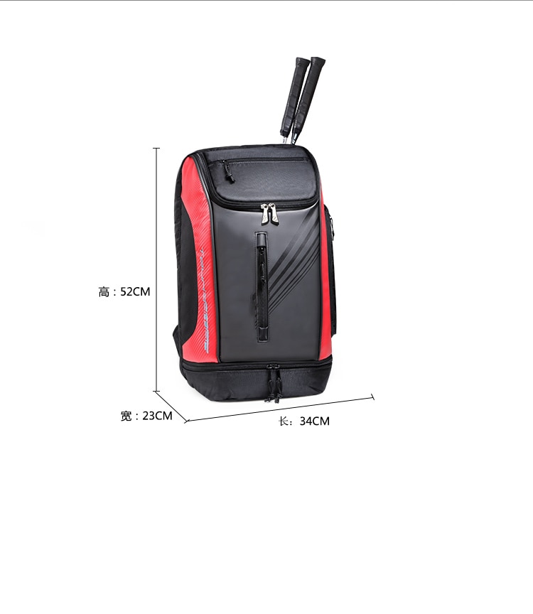 Head Tennis Bag Sports Badminton Backpack With Shoes Bag Hold 6-9 Rackets Training tennis bags backpack outdoor tennis racket