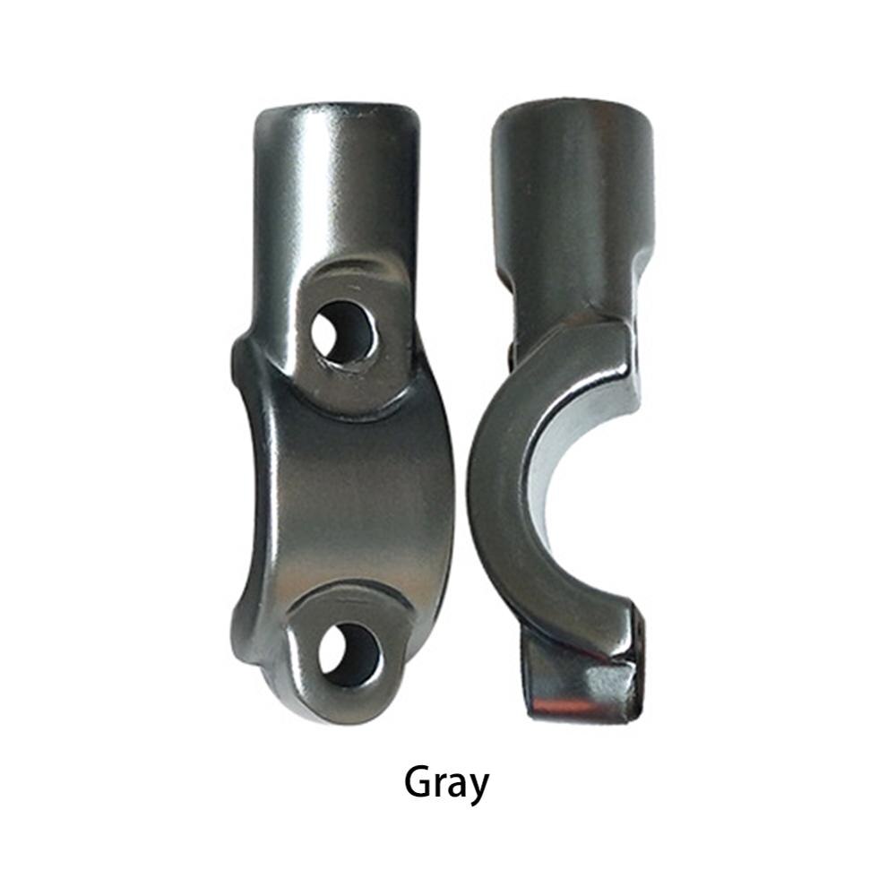 Motorcycle Rear View Mirror Bracket Mount Adapter Holder Clamp Screw Universal For Bike ATV CNC Aluminum 22mm 7/8" Handlebar: gray