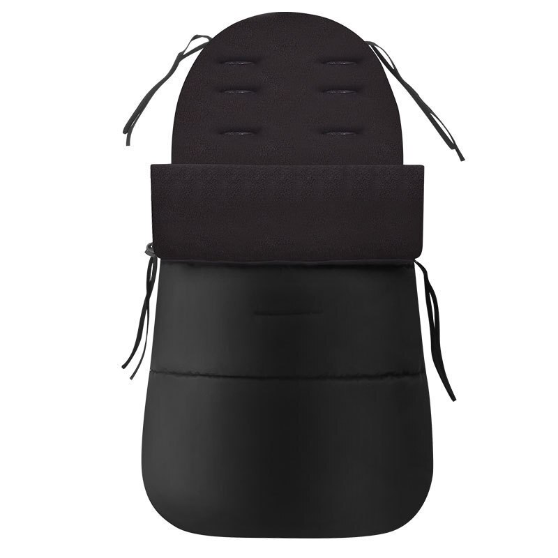 Baby Stroller Warm Foot Cover Children's Quilt Universal Stroller Pad Plus Cotton Thickening Autumn Winter Stroller Accessory: black 01