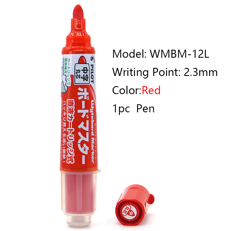 Piloot Whiteboard Marker 1.7/2.2-5.2/2.3Mm Tips Droog-Uitwissen Wbma Markers, Hervulbare Vloeibare Inkt Japan Briefpapier School Office Kits: plum