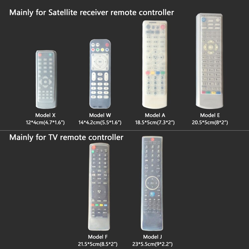 Transparent Silicone Remote Control Cover For Hisense Konka Haier TV Air Conditioner Remote Control Case Dust Protective Case
