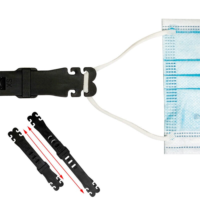 4pc justerbar mask förlängning bandage mask krok öron rep unisex mask förlängningsbälte lindrar öron smärta förebyggande mask lanyard  u3