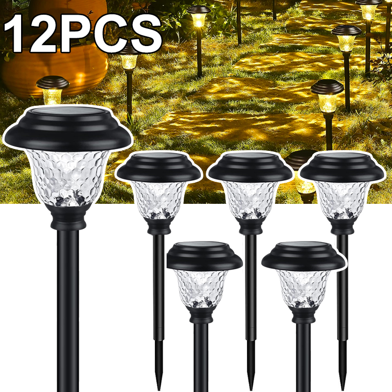 Solar Pathway Lights Outdoor Waterproof Garden Decor Lawn Lamp For Yard Walkway Patio Balcony