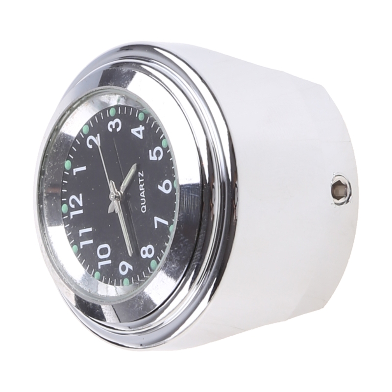 Waterdichte Motorfiets Fiets Stuur Mount Klok Horloge Aluminium Wijzerplaat Klok