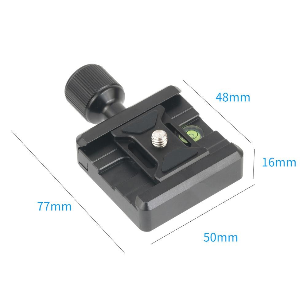 SLR Quick Release Plate Mount Clamp Adapter Kit with Level for Arca Swiss DSLR Cameras Tripod Ball Head Clip QR Board Bracket